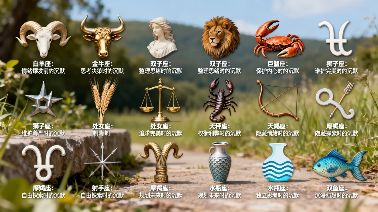 十二星座别说话代表什么,突然沉默的心理暗示是什么? 十二星座别说话代表什么,突然沉默的心理暗示是什么?