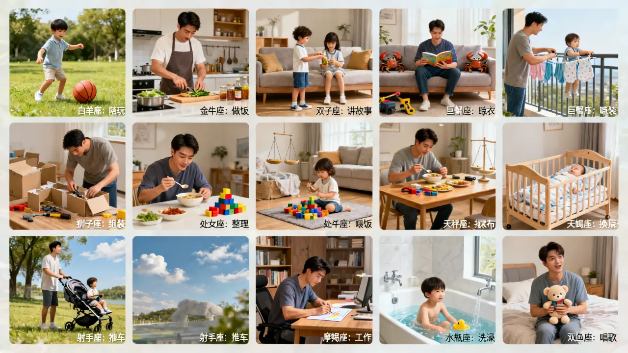 十二星座男生当爸爸后有什么变化?十二星座男当爸后谁最顾家? 十二星座男生当爸爸后有什么变化?十二星座男当爸后谁最顾家?