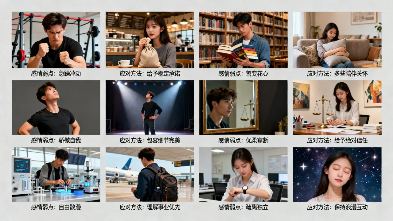十二星座在恋爱中的感情弱点分别是什么,应该如何应对? 十二星座在恋爱中的感情弱点分别是什么,应该如何应对?