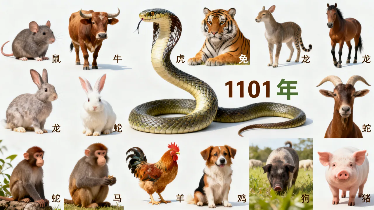 1101年是什么生肖,12生肖动物真实图 1101年是什么生肖,12生肖动物真实图