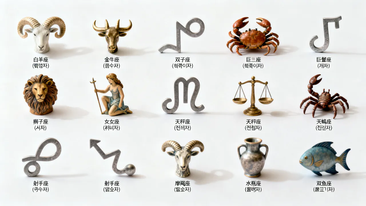 十二星座的韩文是什么,韩语怎么说怎么读怎么写? 十二星座的韩文是什么,韩语怎么说怎么读怎么写?