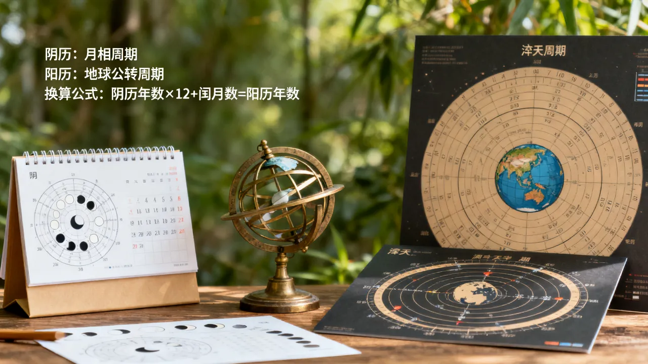 阴历阳历的计算依据是什么，阴历阳历怎么换算？