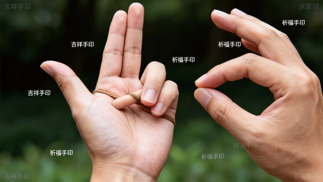 吉凶祸福手印怎么画，道家手印结法图解大全