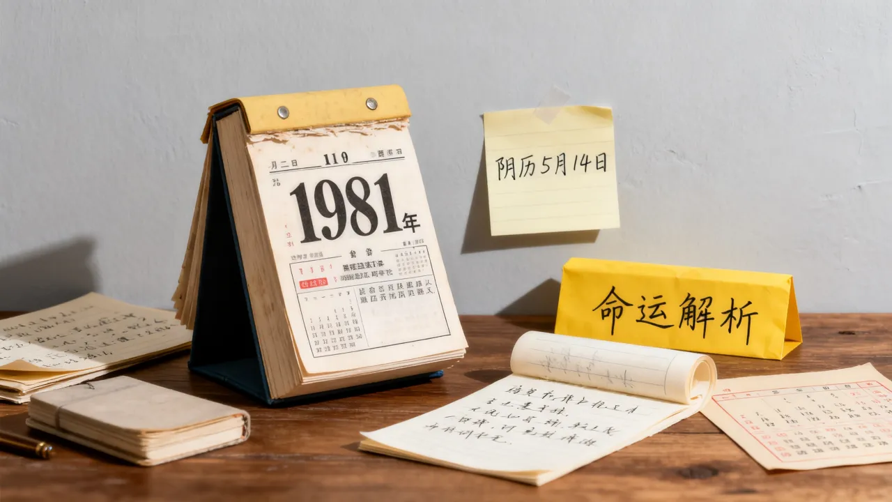 1981阴历5月14日是什么命，农历五月十四出生的人命运如何？