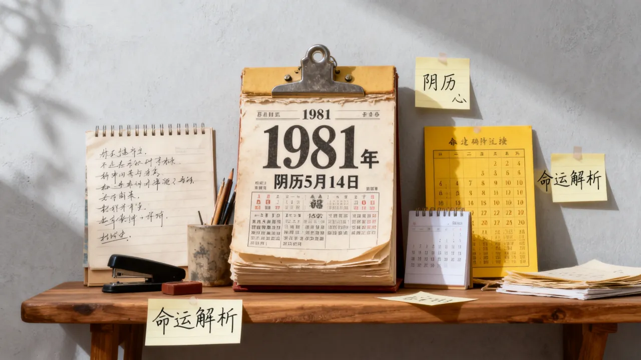 1981阴历5月14日是什么命，农历五月十四出生的人命运如何？