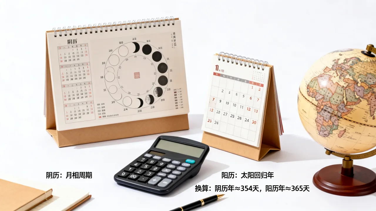 阴历阳历计算依据是什么，阴历阳历怎么区分和换算