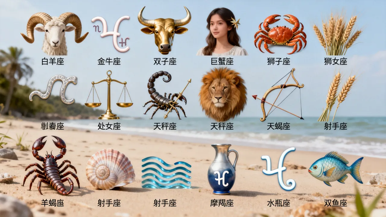 十二星座所有东西有哪些？十二星座全部知识大全是什么？