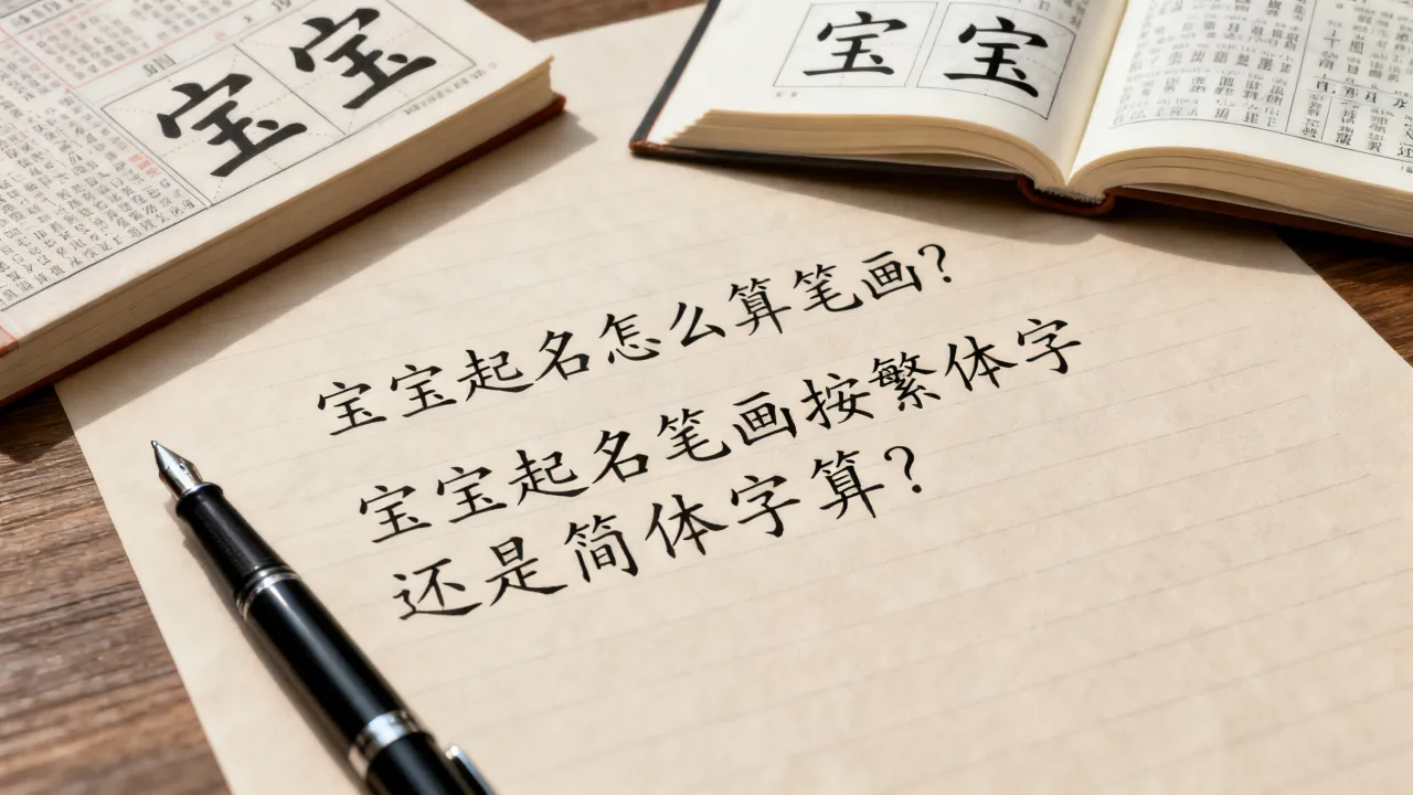 宝宝起名怎么算笔画？宝宝起名笔画按繁体字还是简体字算？