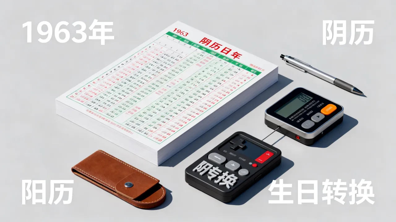 63年阴历阳历对照表怎么查？农历公历生日转换查询