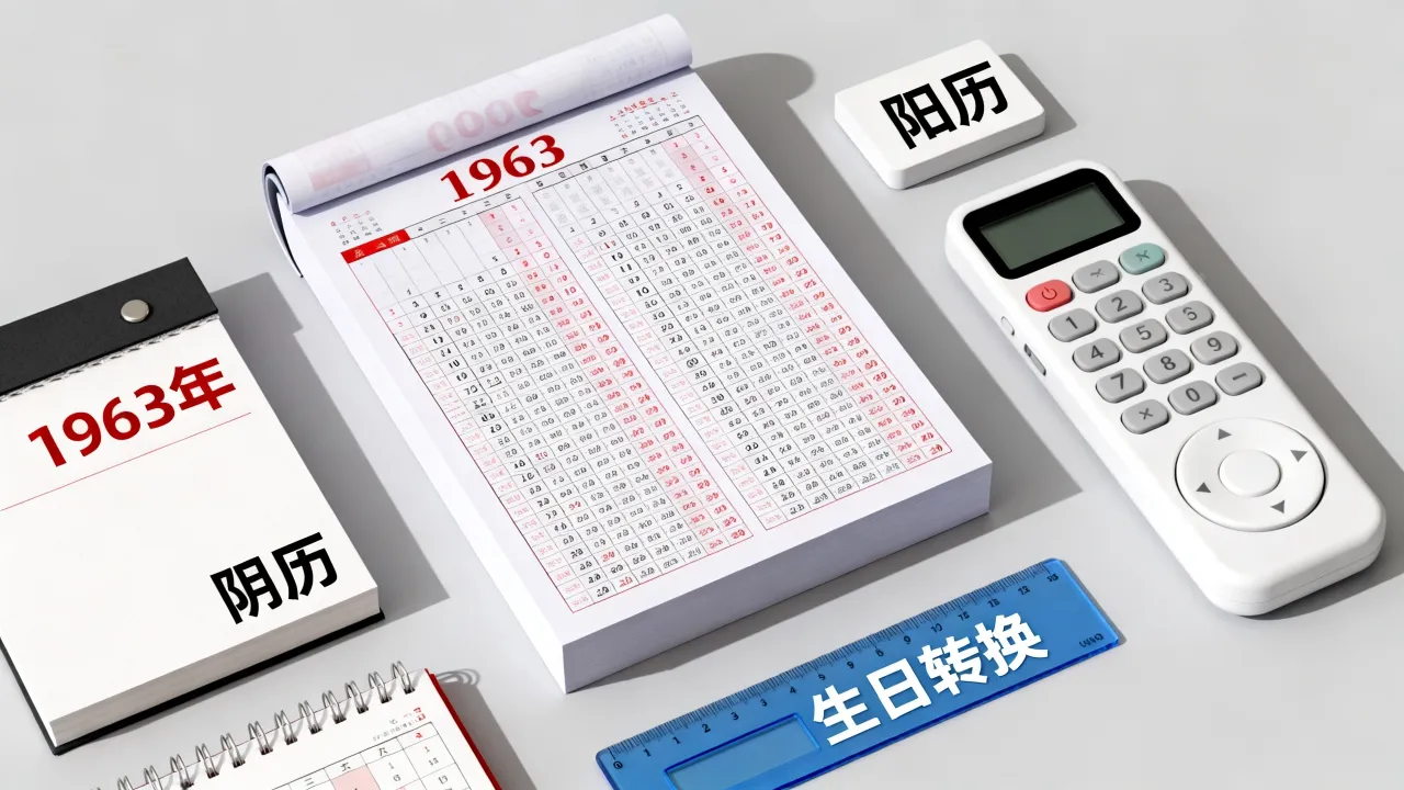 63年阴历阳历对照表怎么查？农历公历生日转换查询