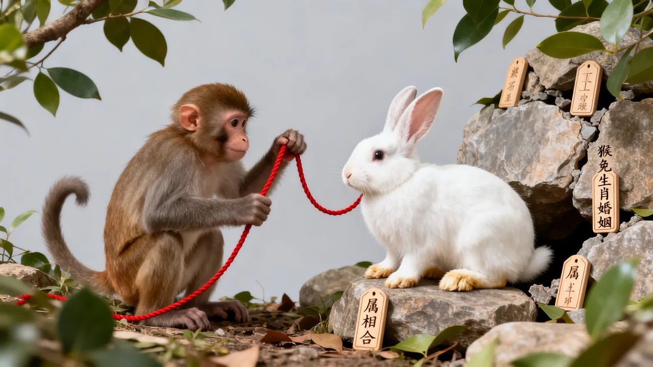 属猴跟属兔是几合生肖婚姻，属猴人与兔属相合吗？
