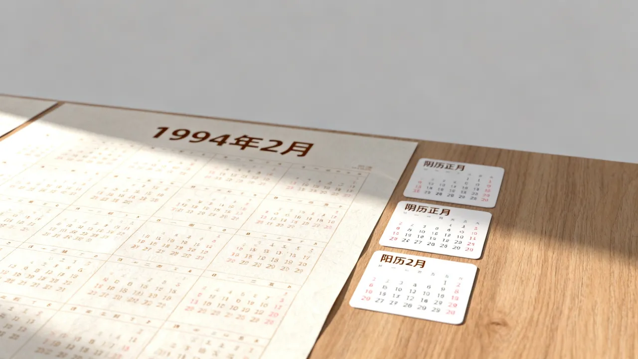 1994年2月阴历是几月？1994年2月农历对应阳历是几号