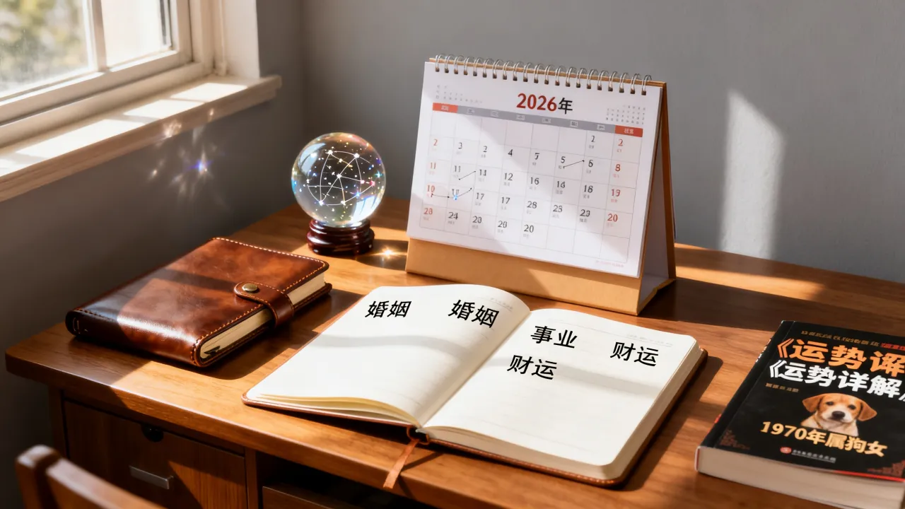 1970年属狗女2026年全年运势如何？婚姻事业财运详解