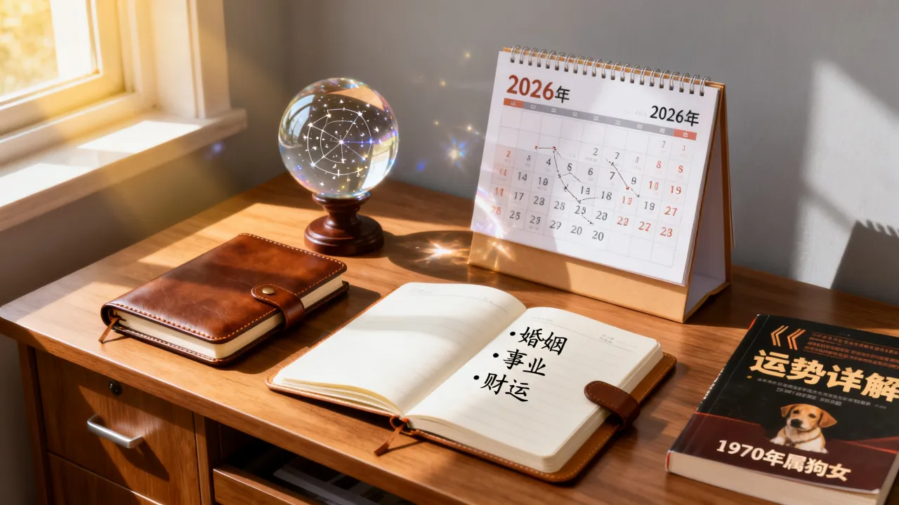 1970年属狗女2026年全年运势如何？婚姻事业财运详解