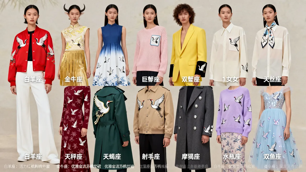 十二星座衣服仙鹤长什么样,十二星座仙鹤衣服怎么搭配? 十二星座衣服仙鹤长什么样,十二星座仙鹤衣服怎么搭配?