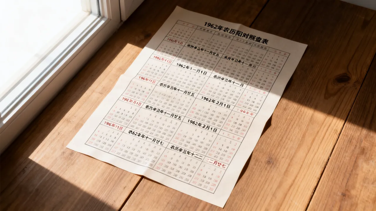 1962年阴历是多少?1962年农历阳历对照查询表 1962年阴历是多少?1962年农历阳历对照查询表