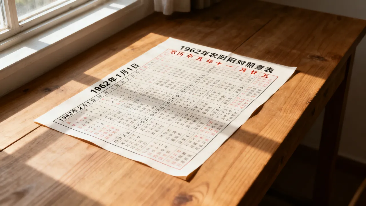 1962年阴历是多少?1962年农历阳历对照查询表 1962年阴历是多少?1962年农历阳历对照查询表