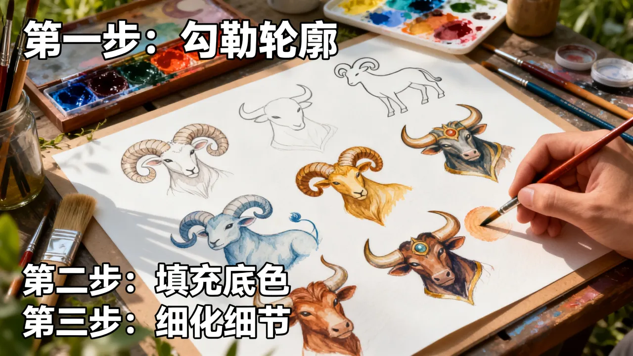画十二星座魔有什么技巧？十二星座魔怎么画教程