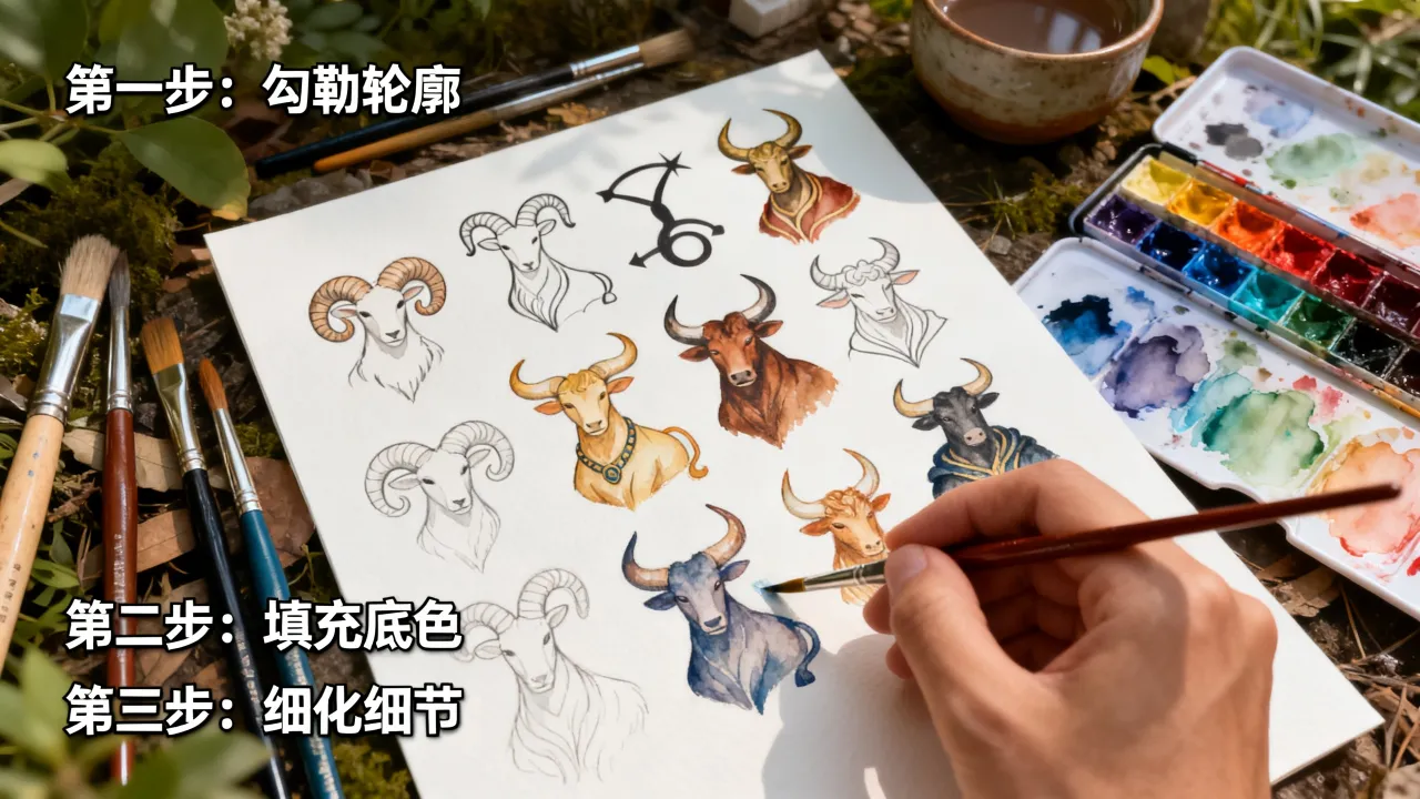画十二星座魔有什么技巧?十二星座魔怎么画教程 画十二星座魔有什么技巧?十二星座魔怎么画教程