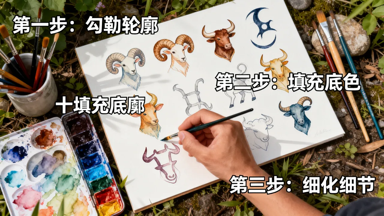 画十二星座魔有什么技巧?十二星座魔怎么画教程 画十二星座魔有什么技巧?十二星座魔怎么画教程