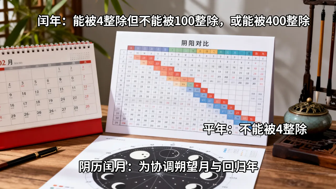 闰年平年怎么分阴历阳历,闰月和平年的区别在哪里 闰年平年怎么分阴历阳历,闰月和平年的区别在哪里