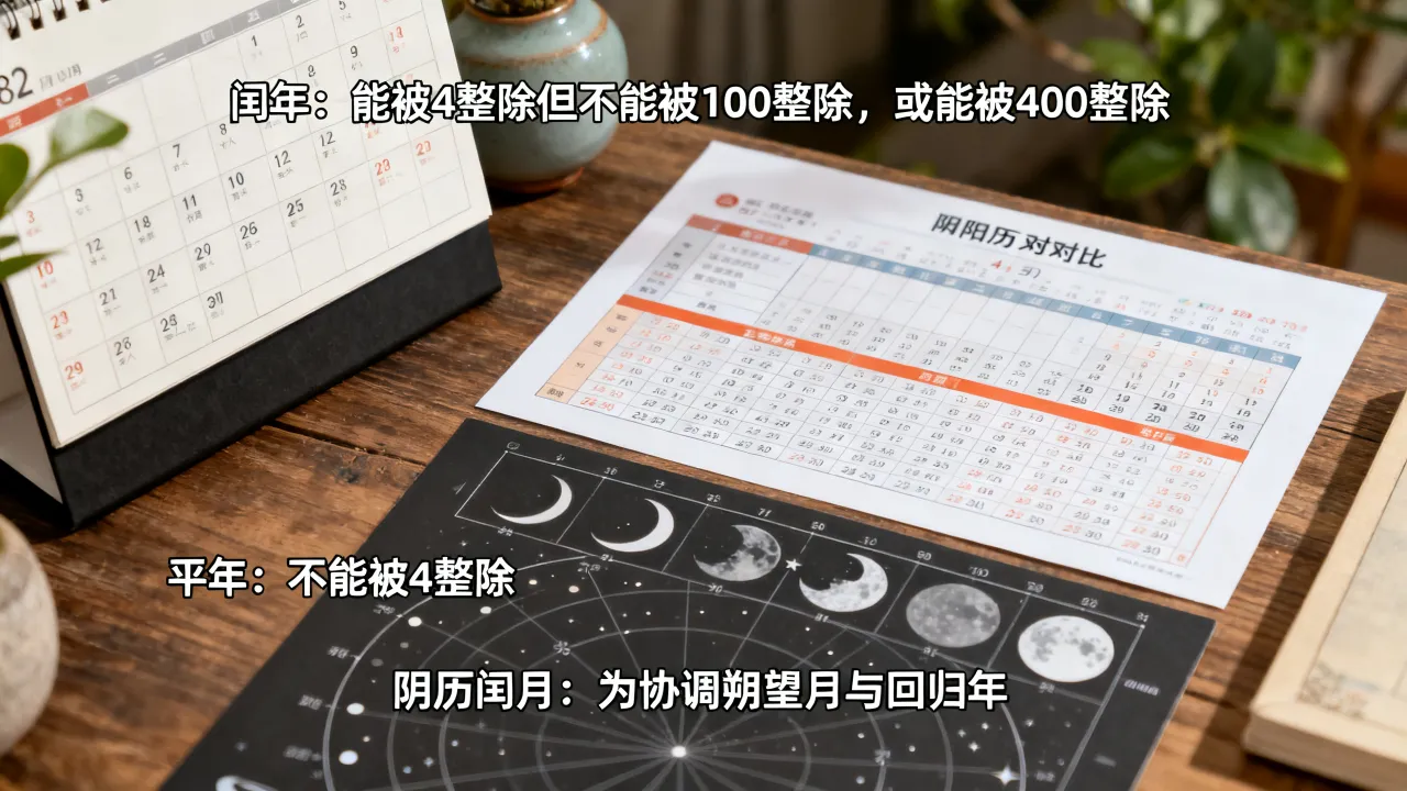 闰年平年怎么分阴历阳历,闰月和平年的区别在哪里 闰年平年怎么分阴历阳历,闰月和平年的区别在哪里