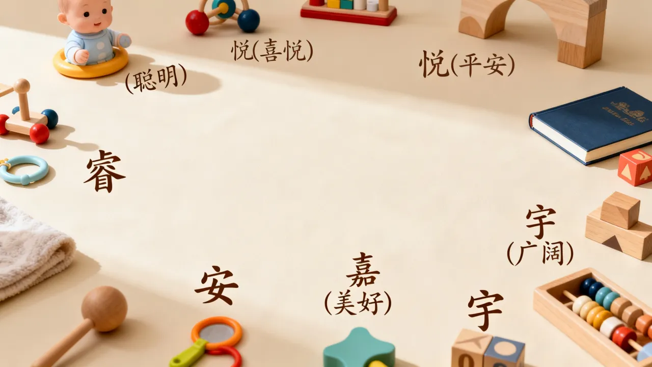 宝宝用什么字起名好听，有哪些寓意好又吉祥的起名常用字？