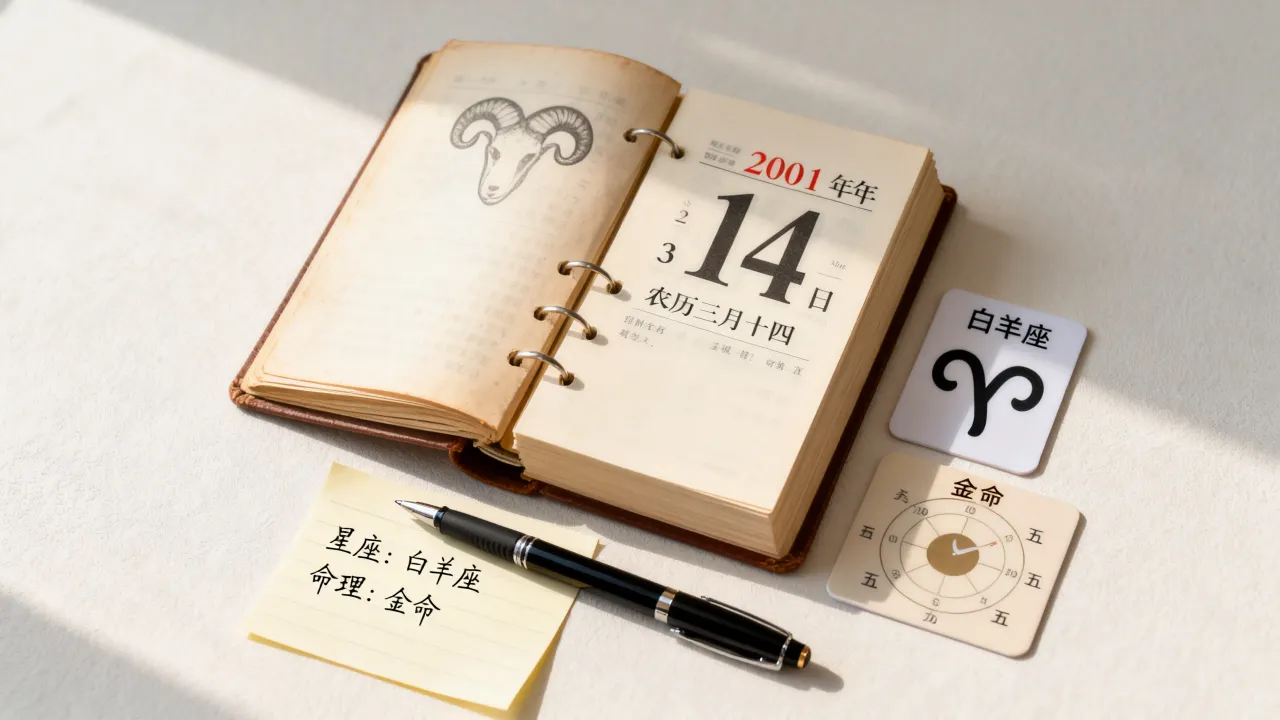 2001阴历3月14是什么星座，农历三月十四出生是什么命？