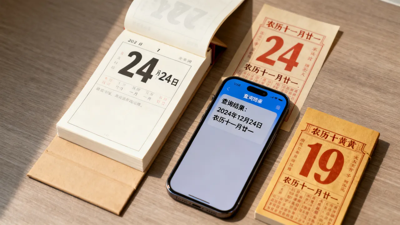 12月24号是阴历几月几号，农历日期怎么查？