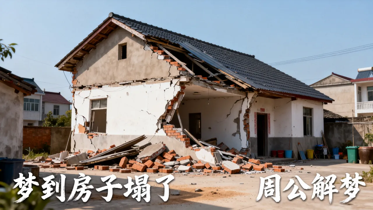 梦到房子塌了会是什么预兆，梦见房子倒塌预示什么周公解梦