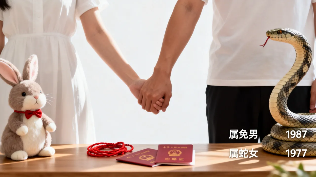 属兔男和属蛇女婚姻配吗,1987属兔女1977属蛇男婚姻如何 属兔男和属蛇女婚姻配吗,1987属兔女1977属蛇男婚姻如何