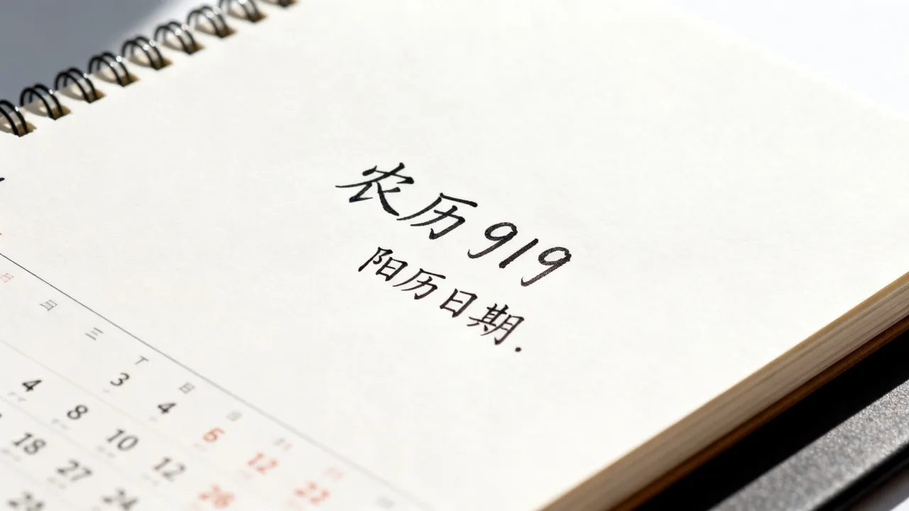 农历919是阳历几月几号，阴历919对应阳历日期是多少