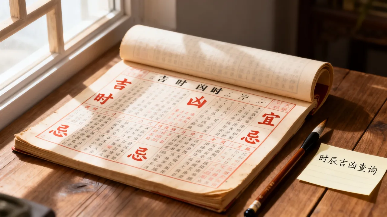 时间对照表吉凶怎么看，老黄历时辰吉凶查询有什么讲究？