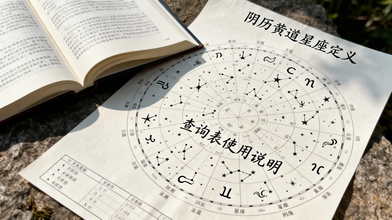 阴历黄道星座是什么意思，阴历黄道星座查询表怎么看？