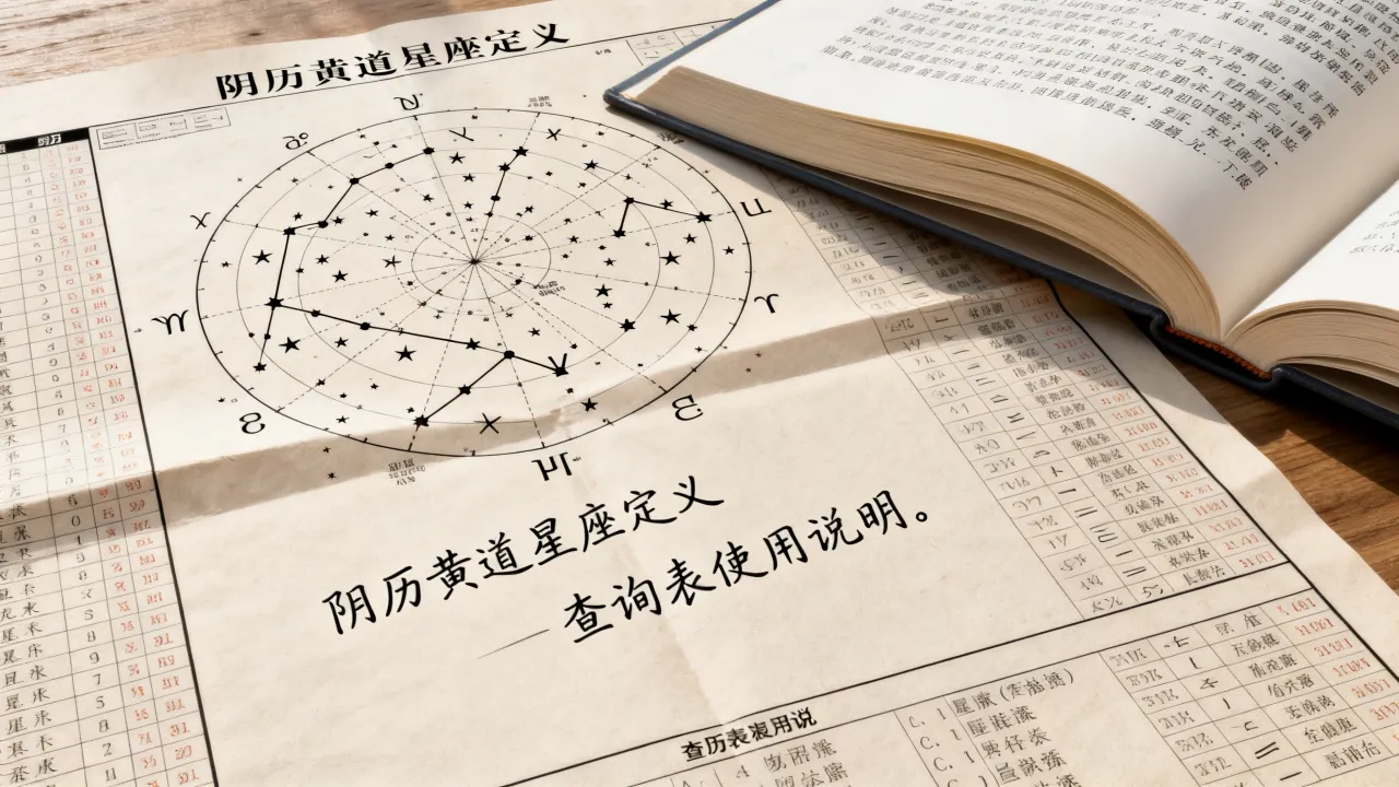 阴历黄道星座是什么意思，阴历黄道星座查询表怎么看？