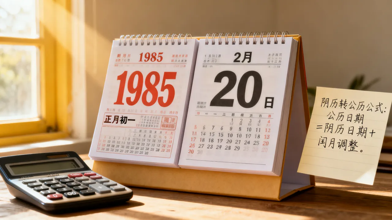 1985年阴历是多少，农历具体怎么换算成公历？