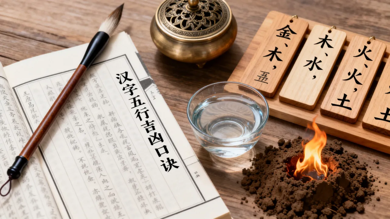 汉字五行怎么看吉凶?《周易》取名必备口诀,测字风水揭秘 汉字五行怎么看吉凶?《周易》取名必备口诀,测字风水揭秘