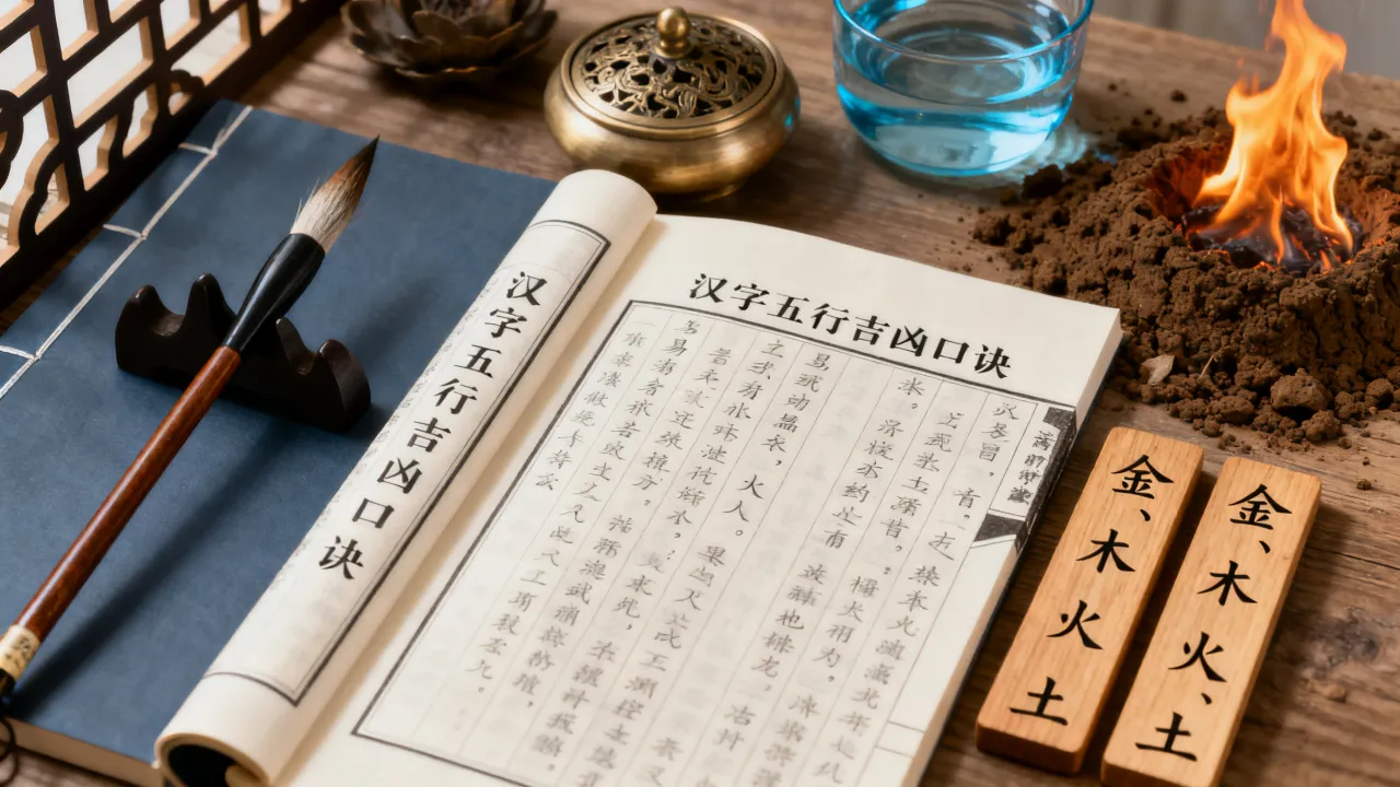 汉字五行怎么看吉凶?《周易》取名必备口诀,测字风水揭秘 汉字五行怎么看吉凶?《周易》取名必备口诀,测字风水揭秘