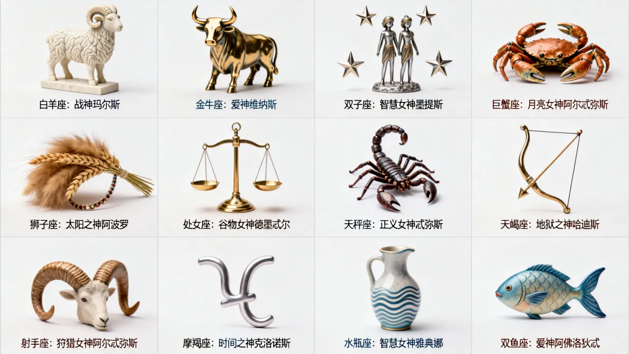 十二星座被哪个保护,十二星座的守护神分别是谁 十二星座被哪个保护,十二星座的守护神分别是谁