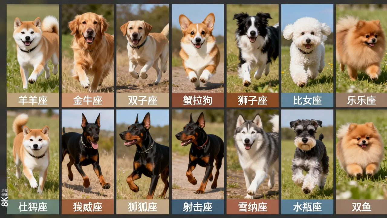 十二星座代表的狗狗分别是什么？你的星座对应哪种狗狗？