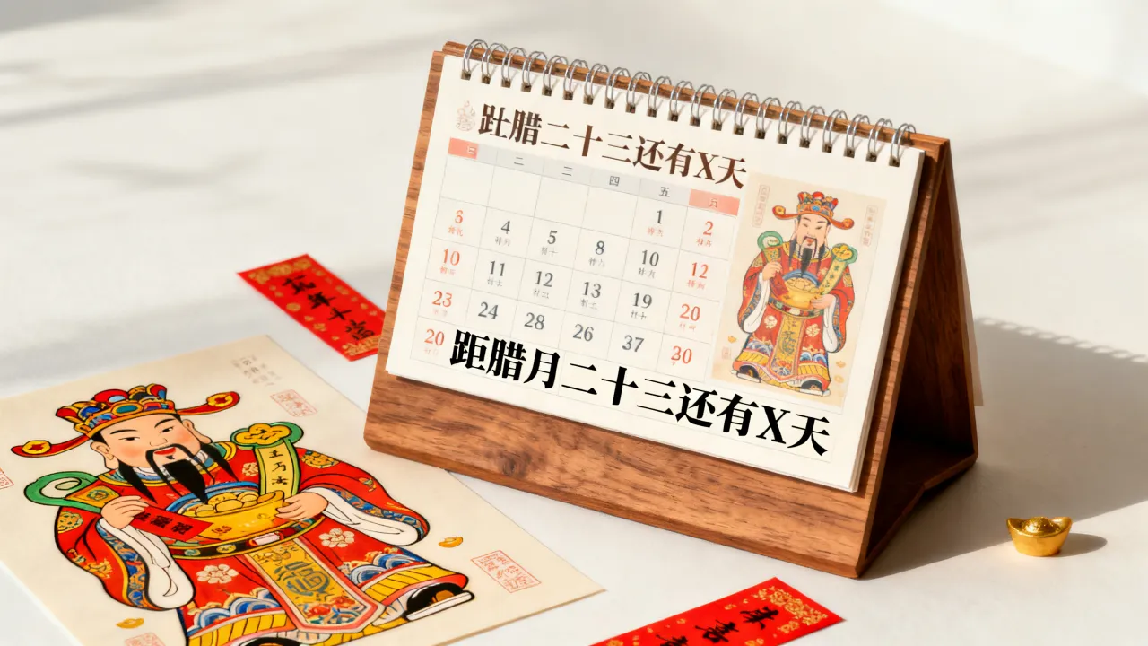 阴历距离23还有几天，农历腊月二十三还有多少天