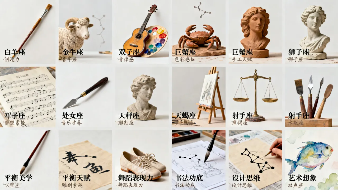 十二星座的天份是什么?十二星座谁最有艺术天赋? 十二星座的天份是什么?十二星座谁最有艺术天赋?