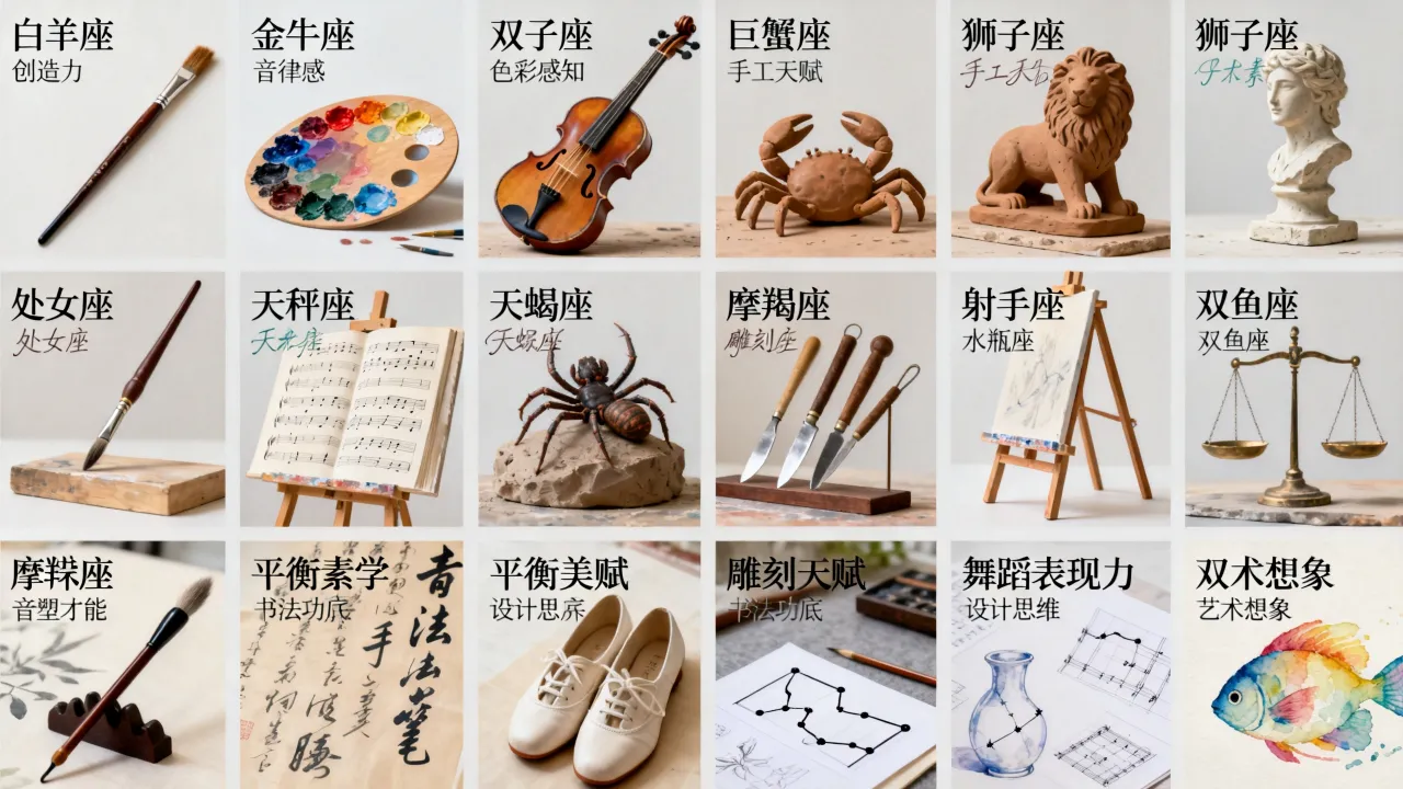 十二星座的天份是什么?十二星座谁最有艺术天赋? 十二星座的天份是什么?十二星座谁最有艺术天赋?