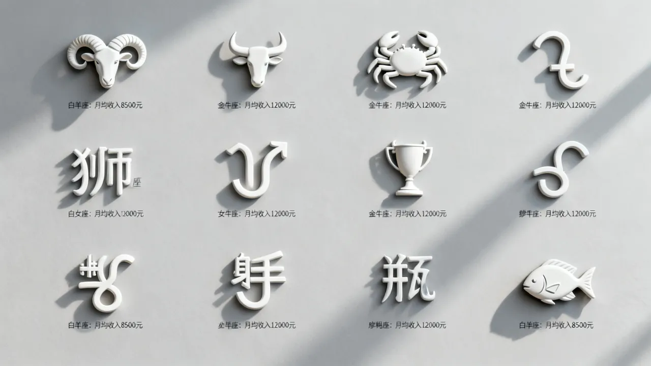 十二星座收入统计谁最有钱，十二星座收入排名谁最高？