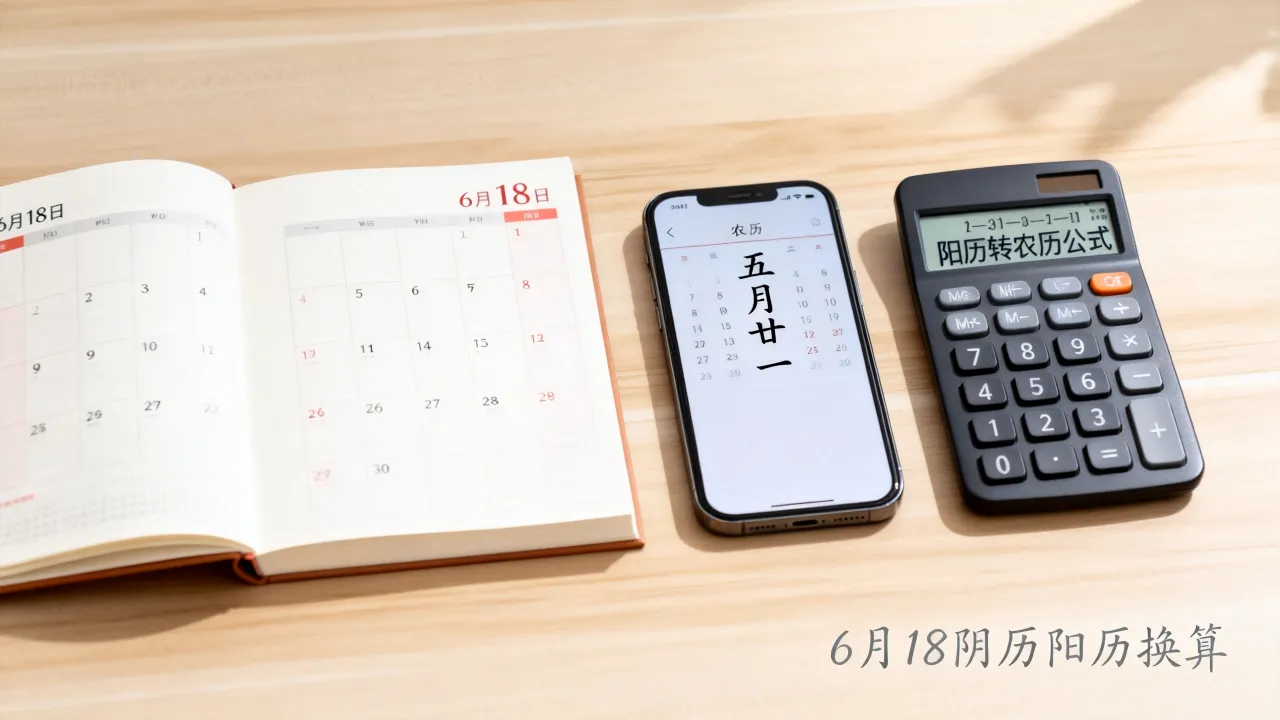 6月18阴历阳历是多少，农历阳历怎么换算
