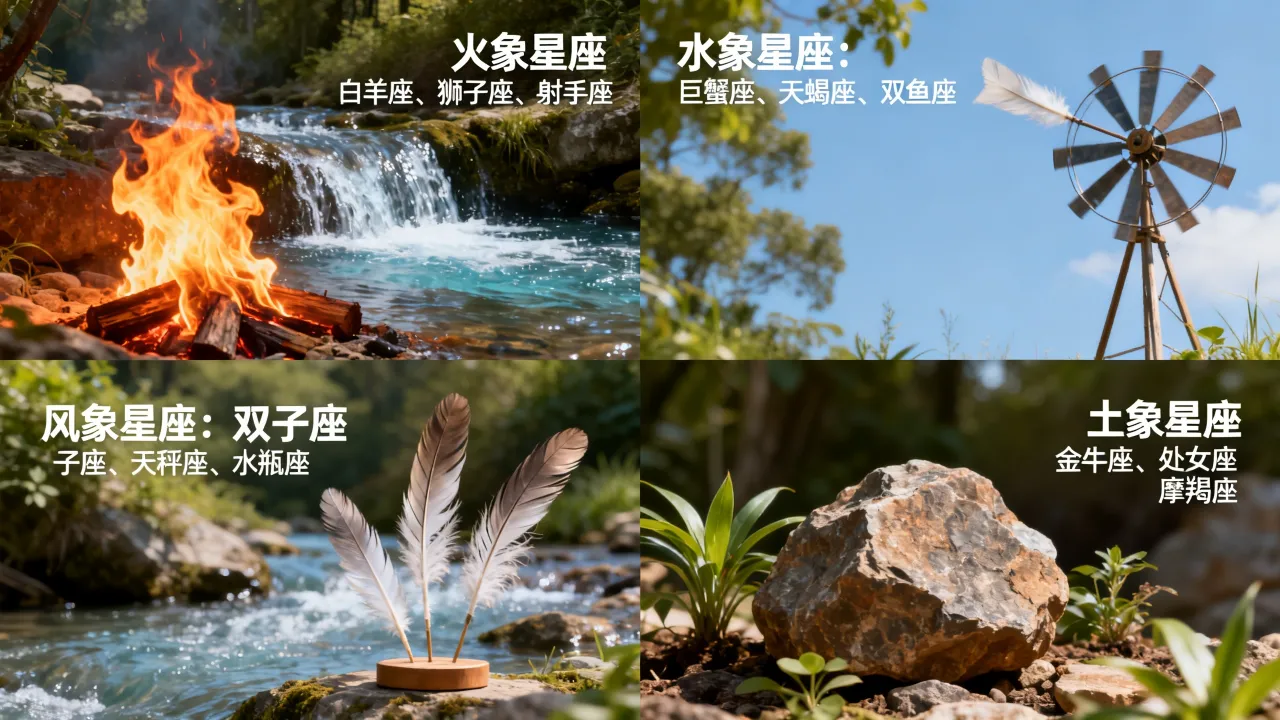 十二星座的四象分别是什么?十二星座四象属性怎么划分? 十二星座的四象分别是什么?十二星座四象属性怎么划分?