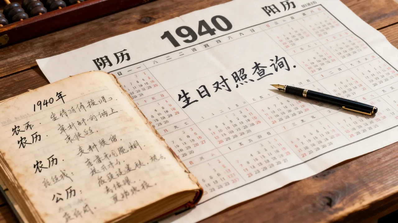 1940年阴历阳历表怎么查,农历公历生日对照查询 1940年阴历阳历表怎么查,农历公历生日对照查询