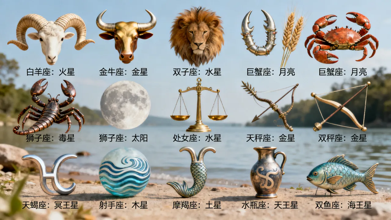 十二星座对应的守护星座都是什么,十二星座守护星座对照表大全 十二星座对应的守护星座都是什么,十二星座守护星座对照表大全