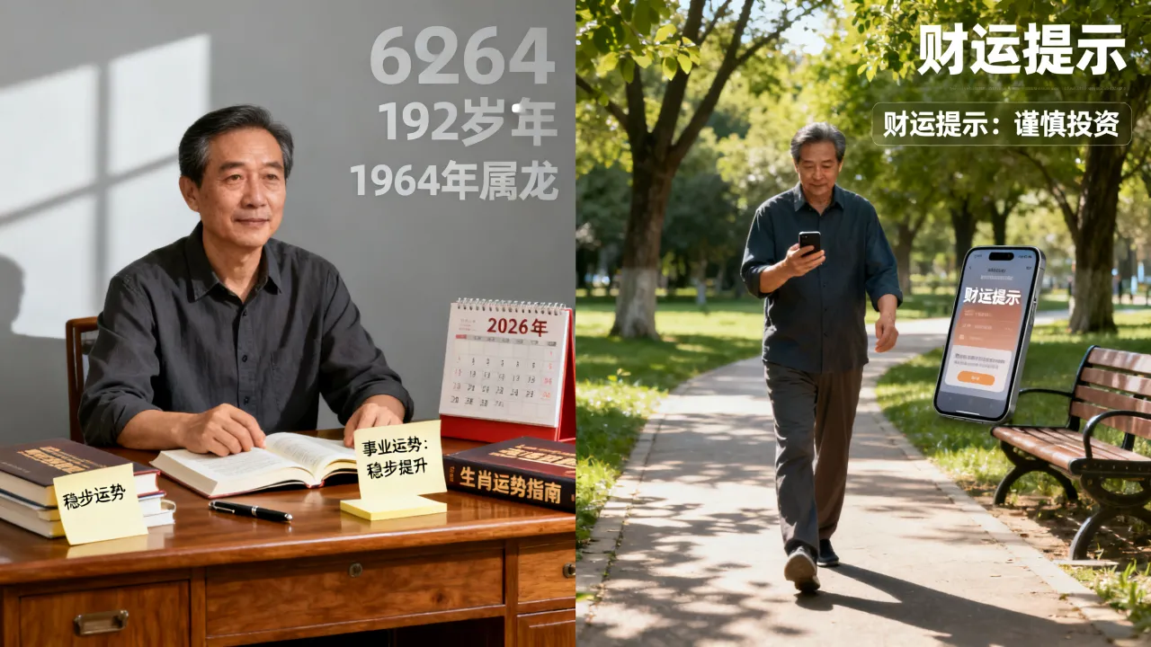 1964年属龙男2026年运势如何，1964年属龙人2026年运势及运程男