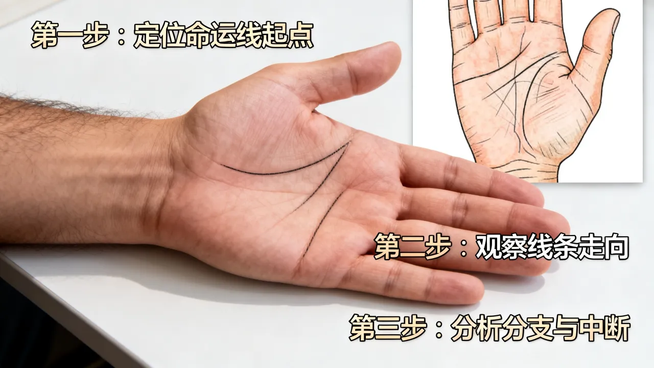 男人的命运线怎么看图解,掌纹看男命运准吗? 男人的命运线怎么看图解,掌纹看男命运准吗?